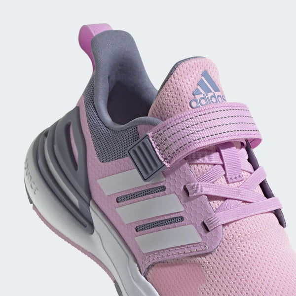 [ID3382] YOUTH ADIDAS RAPIDASPORT BOUNCE TOP STRAP 'CLEAR PINK CLOUD WHITE BLISS LILAC (GS)'