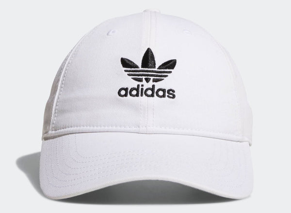 [BH7135] MENS ADIDAS ORIGINALS WHITE PRE-CURVE WASHED ADJUSTABLE