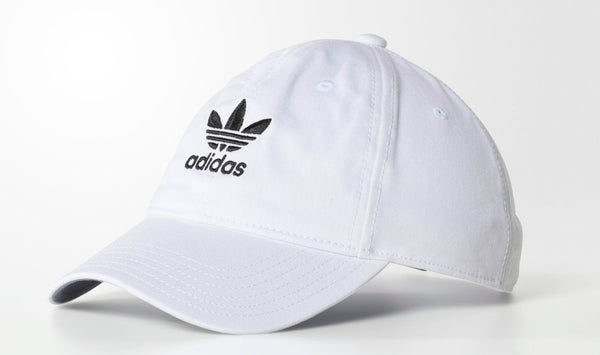 [BH7135] MENS ADIDAS ORIGINALS WHITE PRE-CURVE WASHED ADJUSTABLE