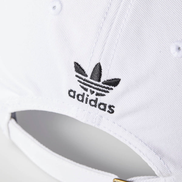 [BH7135] MENS ADIDAS ORIGINALS WHITE PRE-CURVE WASHED ADJUSTABLE