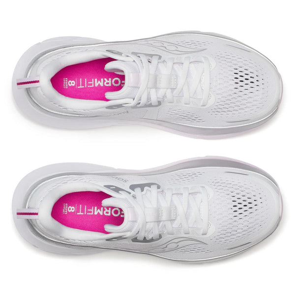 [S10998-160] WOMENS SAUCONY GUIDE 18 'WHITE/FUSCHIA'