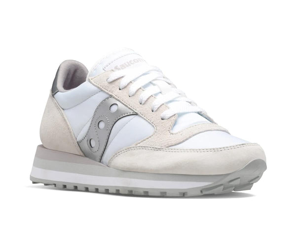 [S60530-16] WOMENS SAUCONY JAZZ TRIPLE 'WHITE/SILVER'