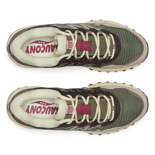 [S70814-6] MENS SAUCONY GRID PEAK 'OLIVE/BROWN'