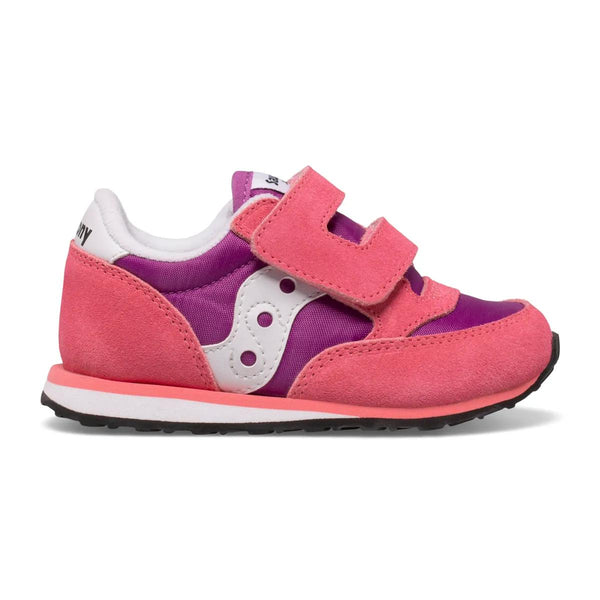 [SL166342-WIDE] TODDLERS SAUCONY JAZZ HOOK & LOOP 'PINK/PURPLE'