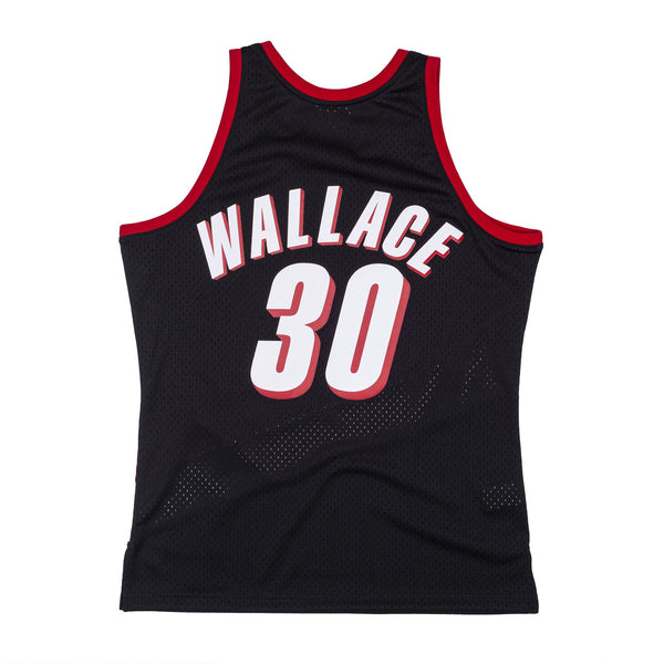 Mens Mitchell & Ness NBA Swingman Jersey Trail Blazers 99 Rasheed Wallace