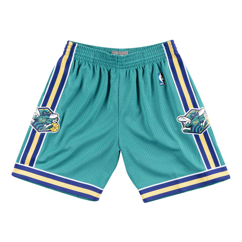 [SMSHGS18033-NOHTEAL05] Mens Mitchell & Ness NBA Swingman Road Shorts Charlotte Hornets 05-06