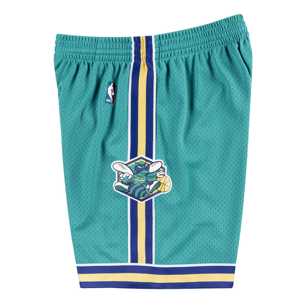 [SMSHGS18033-NOHTEAL05] Mens Mitchell & Ness NBA Swingman Road Shorts Charlotte Hornets 05-06