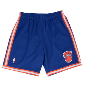 [SMSHGS18241-NYKROYA91] Mens Mitchell & Ness NBA Swingman Road Shorts NY Knicks 91-92