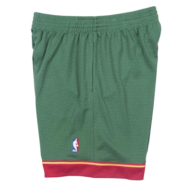 [SMSHGS18253-SSUDKGN95] Mens Mitchell & Ness NBA Swingman Road Shorts Supersonics 95-96