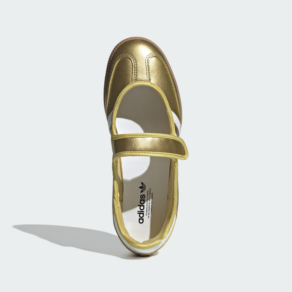 [IH6599] WOMENS ADIDAS SAMBA JANE 'GOLD METALLIC WHITE'