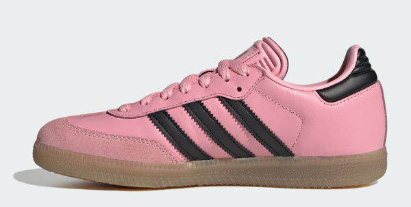 [JR0424] Grade School Adidas SAMBA INDOOR 'MESSI LIGHT PINK BLACK (GS)'