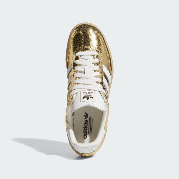 [KI5719] WOMENS ADIDAS SAMBA OG 'GOLD METALLIC CRACKED LEATHER'