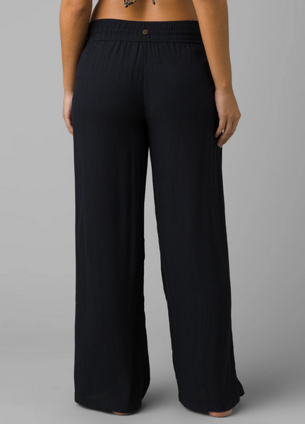 [1969101-BLACK] WOMENS PRANA FERNIE BEACH RELAXED FIT WIDE LEG COVER PANTS