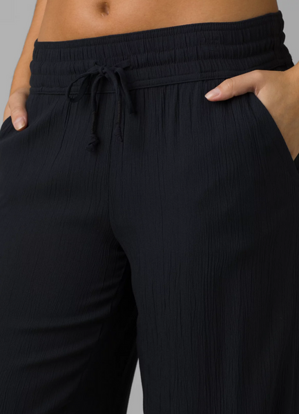 [1969101-BLACK] WOMENS PRANA FERNIE BEACH RELAXED FIT WIDE LEG COVER PANTS
