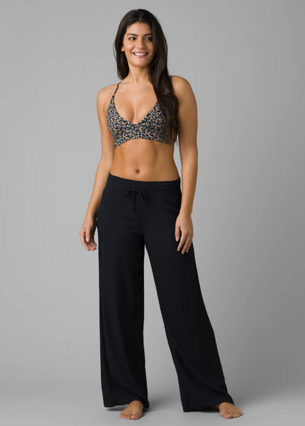 [1969101-BLACK] WOMENS PRANA FERNIE BEACH RELAXED FIT WIDE LEG COVER PANTS