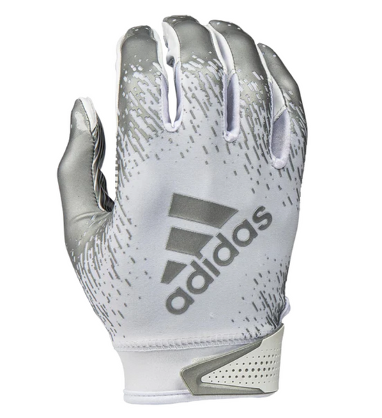 [AF1334-WHT/SIL] MENS ADIDAS SCORCHLIGHT FOOTBALL GLOVES