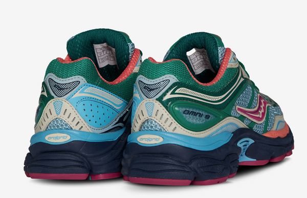 [S61037-3] WOMENS SAUCONY PROGRID OMNI 9 'SPRUCE STERLING ORANGE'