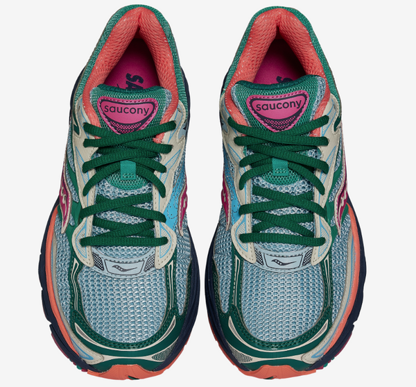 [S61037-3] WOMENS SAUCONY PROGRID OMNI 9 'SPRUCE STERLING ORANGE'