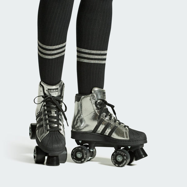 [JH5522] WOMENS ADIDAS SUPERSTAR 82 SKATE 'SILVER METALLIC'