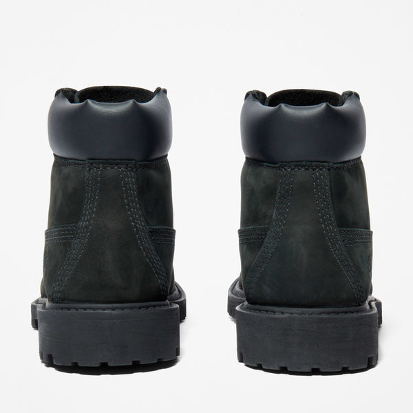 [TB012707001] Preschool Timberland 6" PREMIUM BOOT 'BLACK NUBUCK LITTLE KIDS'