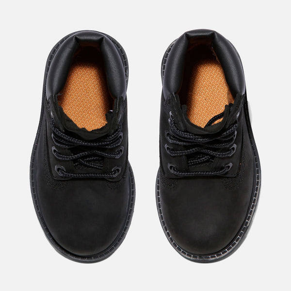[TB012807001] Toddlers Timberland 6 INCH PREMIUM BOOT 'TRIPLE BLACK'