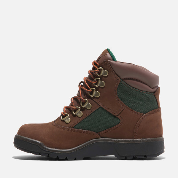 [TB044792214] Preschool Timberland 6 INCH FIELD BOOT YOUTH 'MEDIUM BROWN OLIVE'