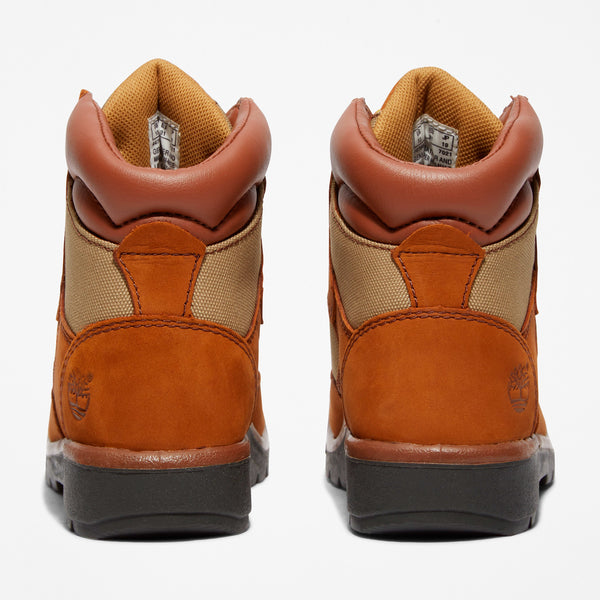 [TB044796210] Preschool Timberland 6 INCH FIELD BOOT YOUTH 'MEDIUM BROWN'