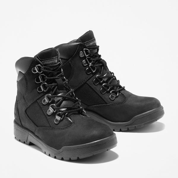 [TB044990001] Grade School Timberland 6 INCH FIELD BOOT JUNIOR 'BLACK'