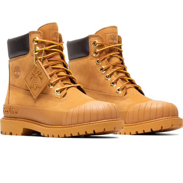 [TB0A5ZQQ231] Womens Timberland 6" Waterproof Boot 'Premium Bee Line Rubber Toe WP Wheat Nubuck'
