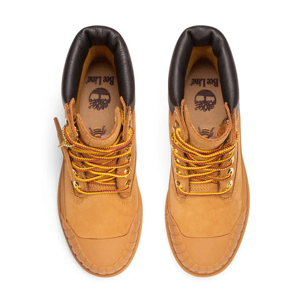[TB0A5ZQQ231] Womens Timberland 6" Waterproof Boot 'Premium Bee Line Rubber Toe WP Wheat Nubuck'