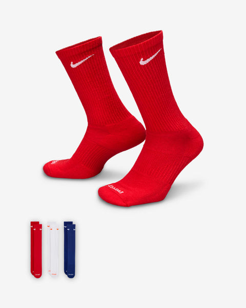 [SX6888-996] MENS NIKE EVERYDAY PLUS CUSHIONED TRAINING CREW SOCKS (3 PAIRS)
