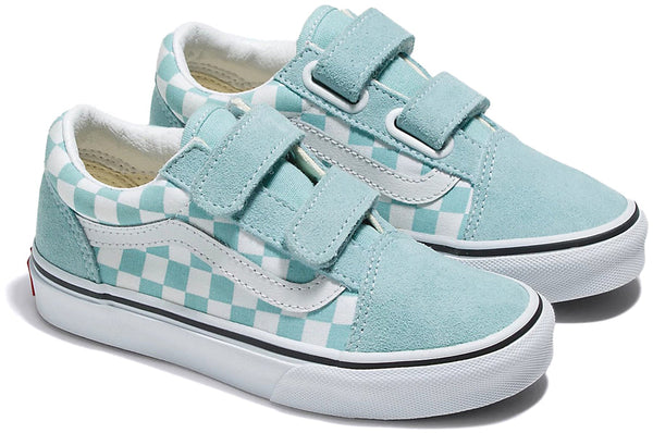 [VN0A38HDH7O] PRESCHOOL VANS OLD SKOOL VELCRO - BLUE/WHITE