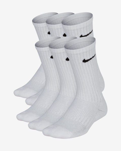 [SX6910-100] YOUTH NIKE PERFORMANCE CUSHIONED TRAINING CREW SOCKS