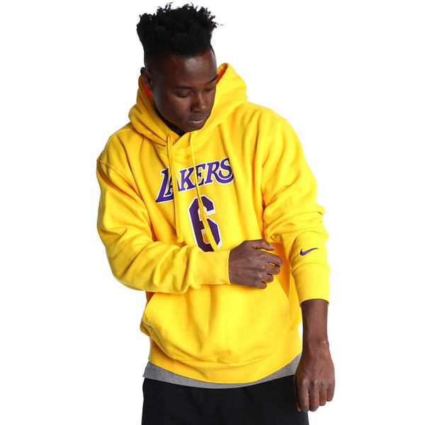 [DB1181-728] Mens Nike NBA LA LAKERS LEBRON JAMES #6 FLEECE PULLOVER HOODIE