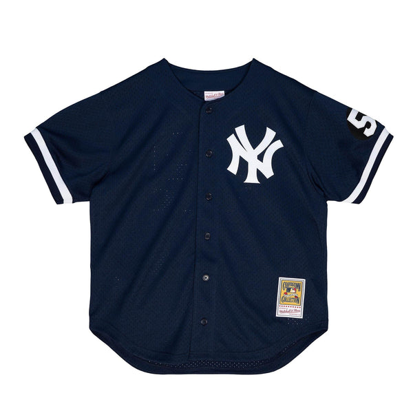 Mens Mitchell & Ness MLB AUTHENTIC BP JERSEY - BUTTON FRONT YANKEES 1999 MARIANO RIVERA