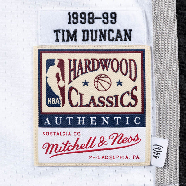 MENS MITCHELL & NESS AUTHENTIC HOME FINALS JERSEY SPURS 1998 TIM DUNCAN