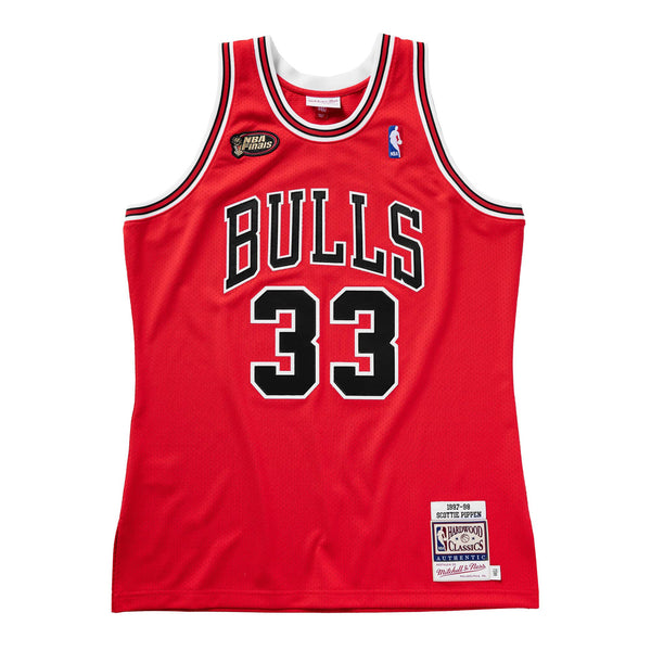 MENS MITCHELL & NESS AUTHENTIC ROAD FINALS JERSEY BULLS 1997 SCOTTIE PIPPEN