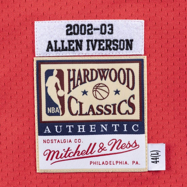 MENS MITCHELL & NESS AUTHENTIC JERSEY 76ERS 02-03 ALLEN IVERSON