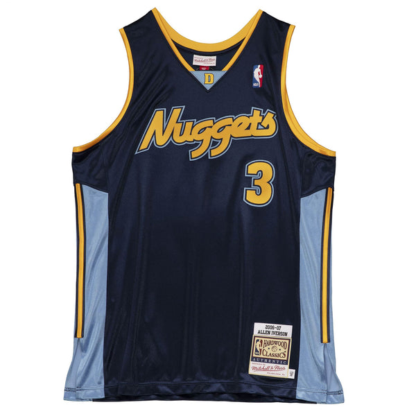 MENS MITCHELL & NESS AUTHENTIC JERSEY NUGGETS 2006 ALLEN IVERSON