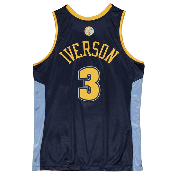 MENS MITCHELL & NESS AUTHENTIC JERSEY NUGGETS 2006 ALLEN IVERSON