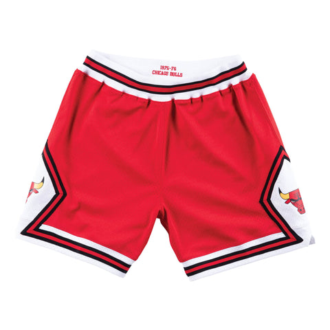 Mens Mitchell & Ness NBA AUTHENTIC ROAD SHORTS BULLS 75-76