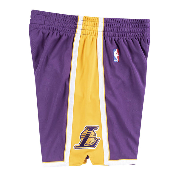 Mens Mitchell & Ness NBA AUTHENTIC ROAD SHORTS LAKERS 08-09