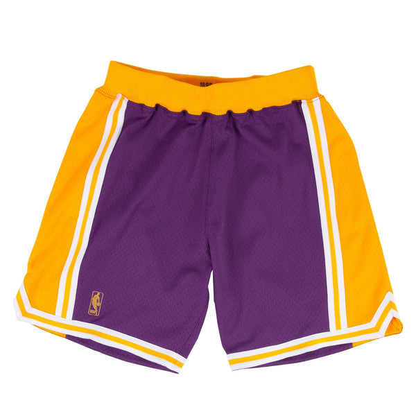 Mens Mitchell & Ness NBA AUTHENTIC ROAD SHORTS - LA LAKERS 96-97