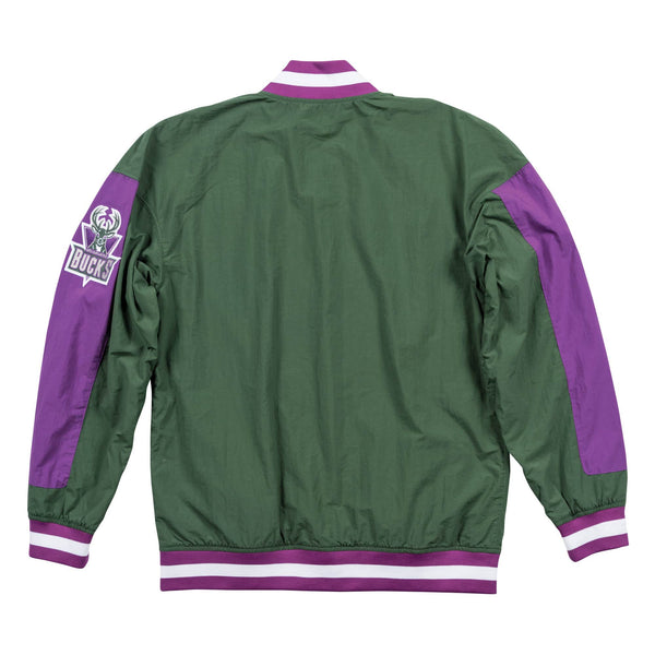 Mens Mitchell & Ness NBA AUTHENTIC WARM UP JACKET - MILWAUKEE BUCKS 96-97