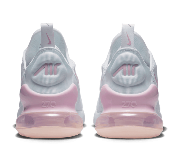 [943345-122] GRADE SCHOOL NIKE AIR MAX 270 'WHITE LIGHT SMOKE GREY PINK FOAM (GS)'