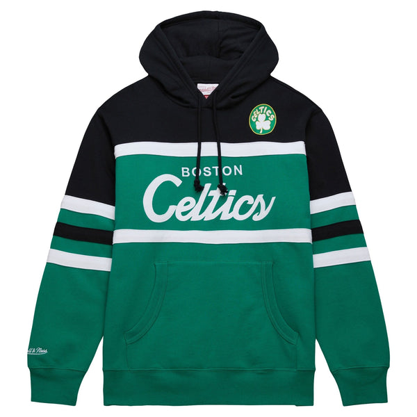 [FPHD6293-BCEYYPPPKYGN] MENS MITCHELL & NESS HEAD COACH HOODIE CELTICS