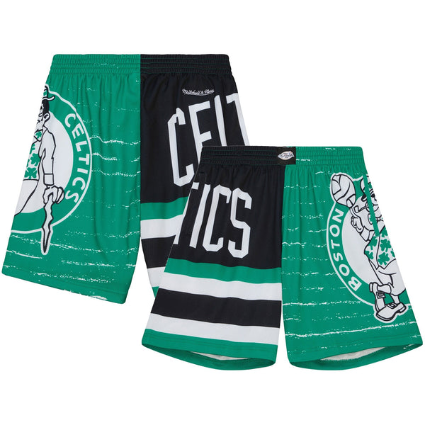 MENS MITCHELL & NESS NBA JUMBOTRON 3.0 SHORTS CELTICS