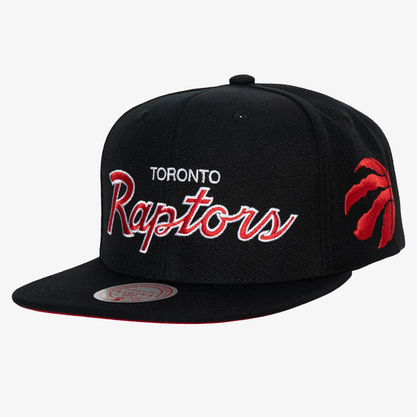 [HHSS3280-TRAYYPPPBLCK] MENS MITCHELL & NESS NBA TEAM SCRIPT 2 SNAPBACK RAPTORS