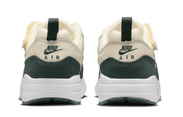 [DZ3308-107] PRESCHOOL NIKE AIR MAX 1 EASYON 'PALE IVORY WHITE VINTAGE GREEN'