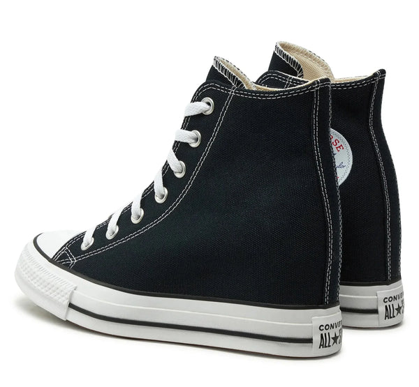 [A11909C] Womens Converse CHUCK TAYLOR ALL STAR WEDGE PLATFORM HI 'BLACK/WHITE'